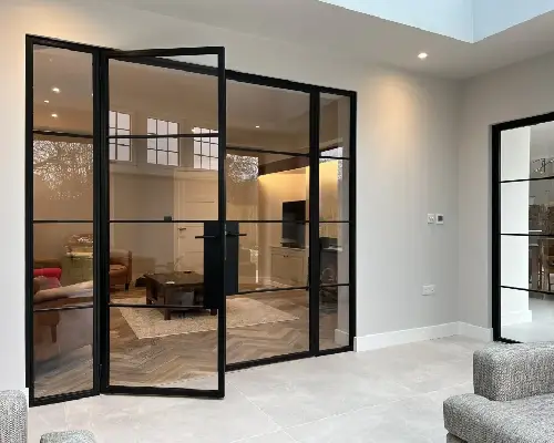 Crystal door installation project